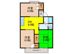 グリ－ンプラザⅠの物件間取画像